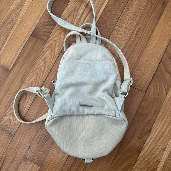 Rebecca Minkoff Denim Backpack with Cute Groovy Patches - Picture 5 of 6